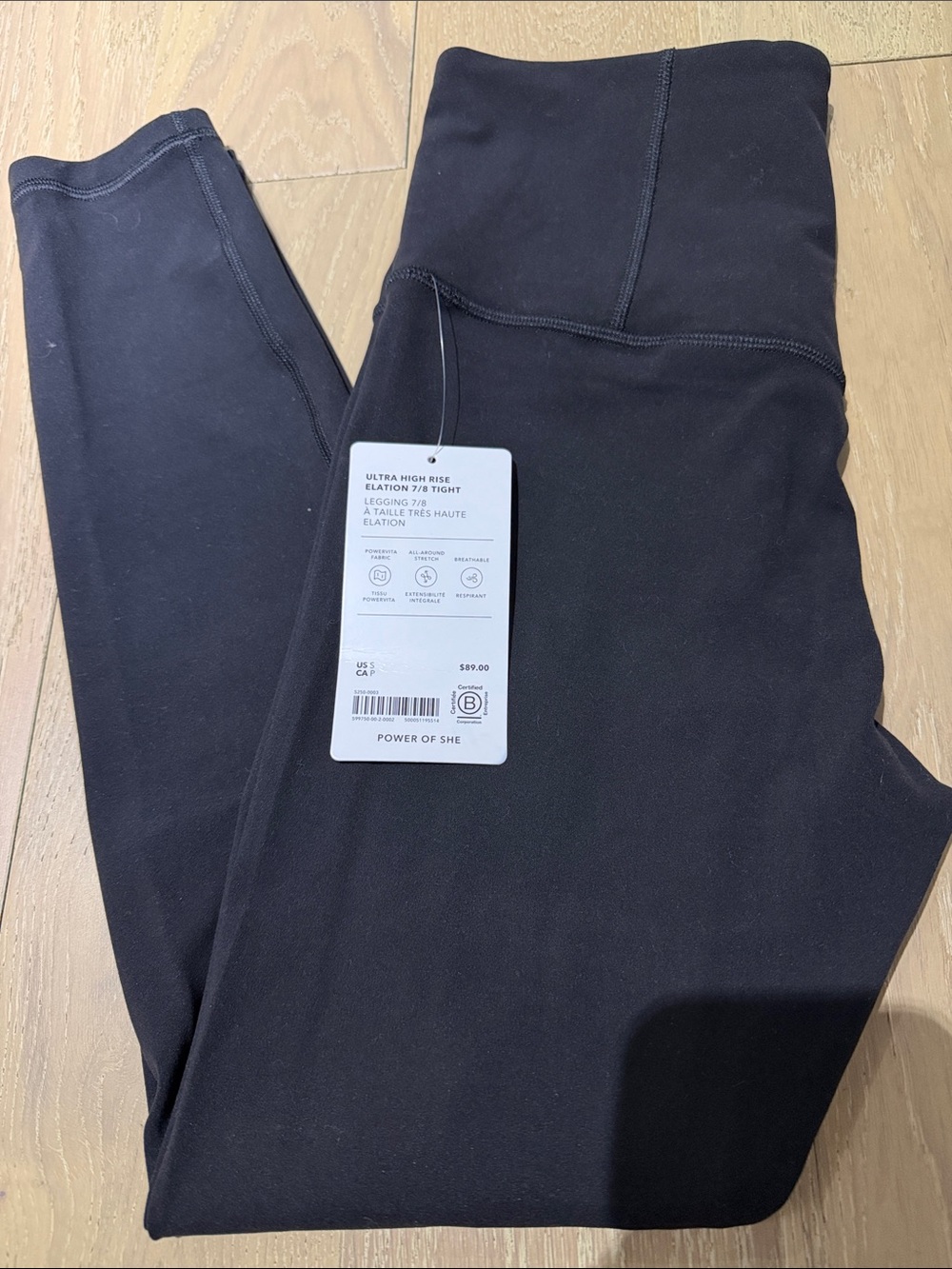 Athleta Ultra High Rise Black Leggings - Power of She